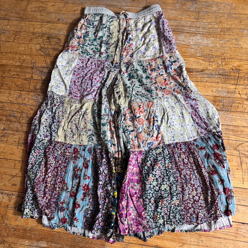 NWT - Young Threads - Wide Leg Patchwork Pants - … - image 2